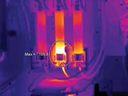We can carry out Thermal Surveys of Distribution Equipment to highlight any hot spots or loose cables causing arcing